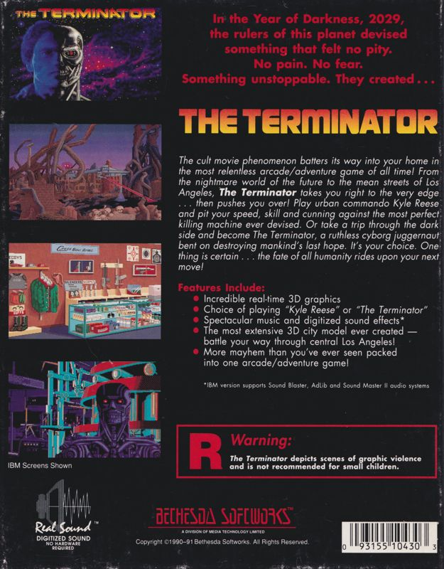 Terminator, The — box-2D-back (US)