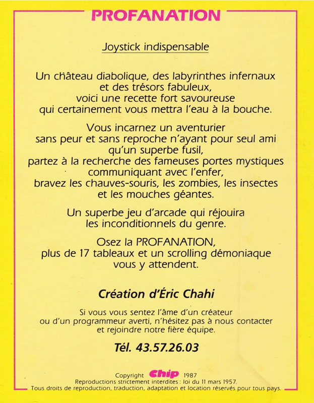 Profanation — box-2D-back (FR)