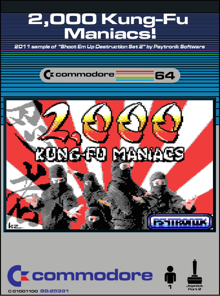 2,000 Kung-fu Maniacs! box art