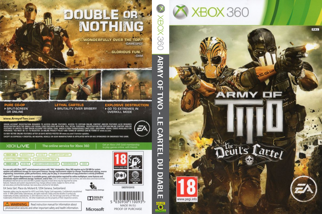 Army of Two - The Devil's Cartel — box-texture (EU)