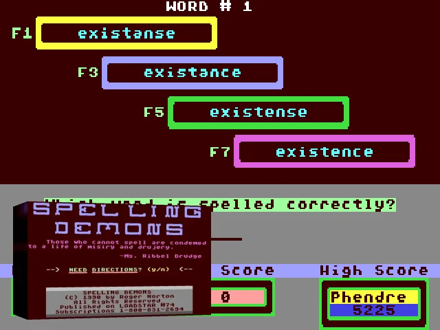 Spelling Demons — mixrbv2 (WOR)