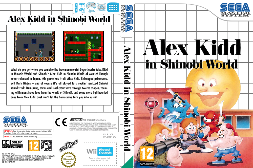Alex Kidd in Shinobi World — box-texture (EU)