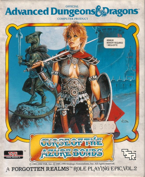Advanced Dungeons & Dragons - Curse of the Azure Bonds - A Forgotten Realms Fantasy Role-Playing Epic, Vol.II — box-2D (EU)