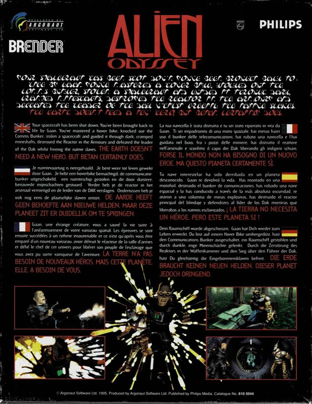 Alien Odyssey — box-2D-back (EU)