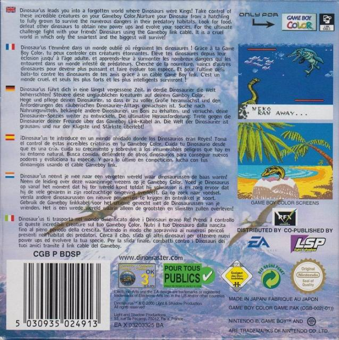 Dinosaur'us — box-2D-back (EU)