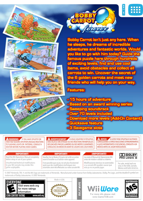 Bobby Carrot Forever — box-2D-back (US)