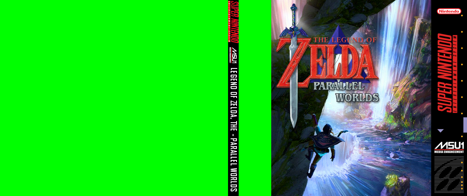 The Legend of Zelda : Parallel Worlds — box-texture (US)