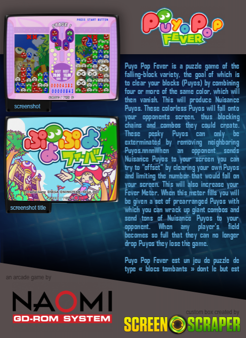 Puyo Pop Fever — box-2D-back (SS)