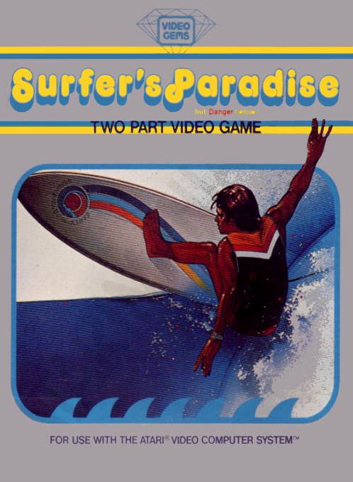 Surfer's Paradise - But Danger Below! box art