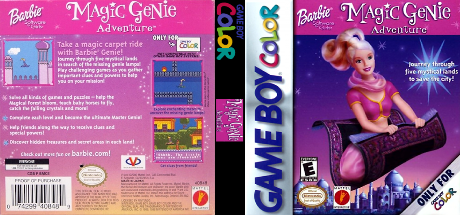 Barbie - Magic Genie Adventure — box-texture (US)
