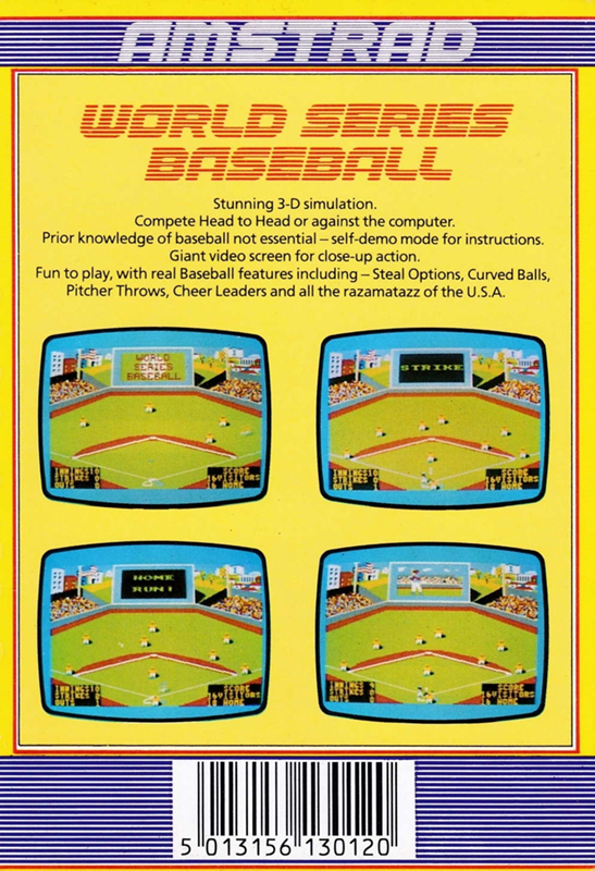 World Series Baseball — box-2D-back (EU)