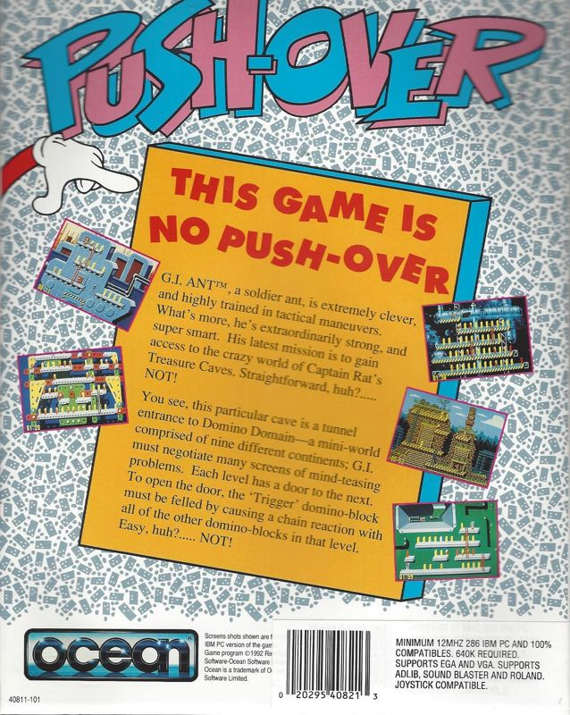 Push-over — box-2D-back (US)