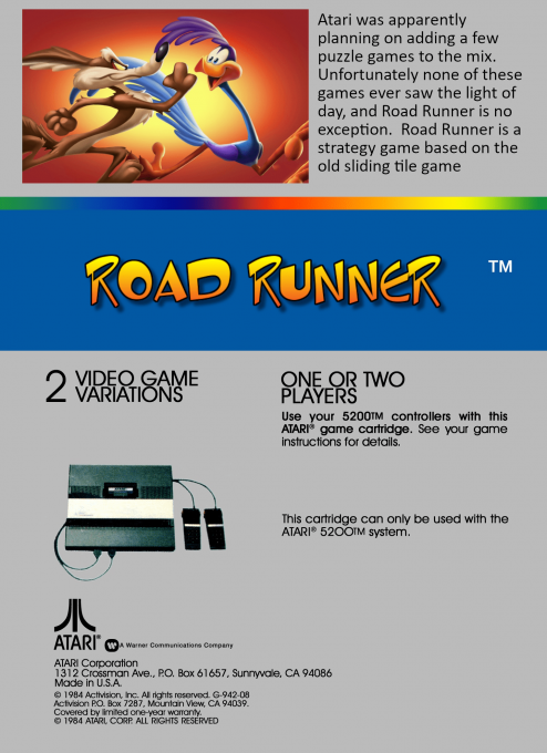 Road Runner — box-2D-back (US)