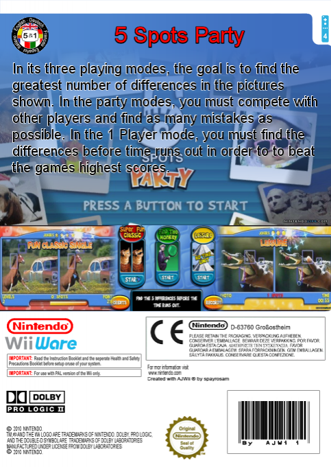 5 Spots Party — box-2D-back (EU)