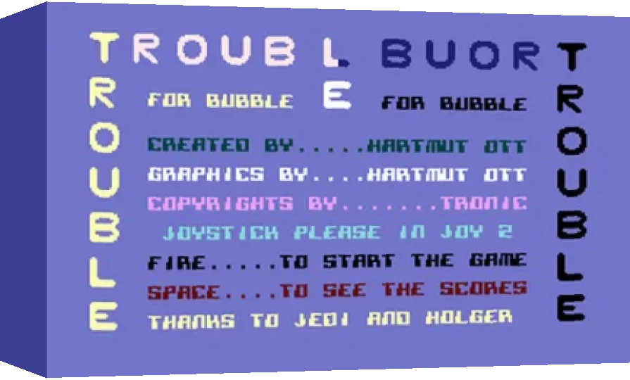Trouble For Bubble — box-3D (WOR)