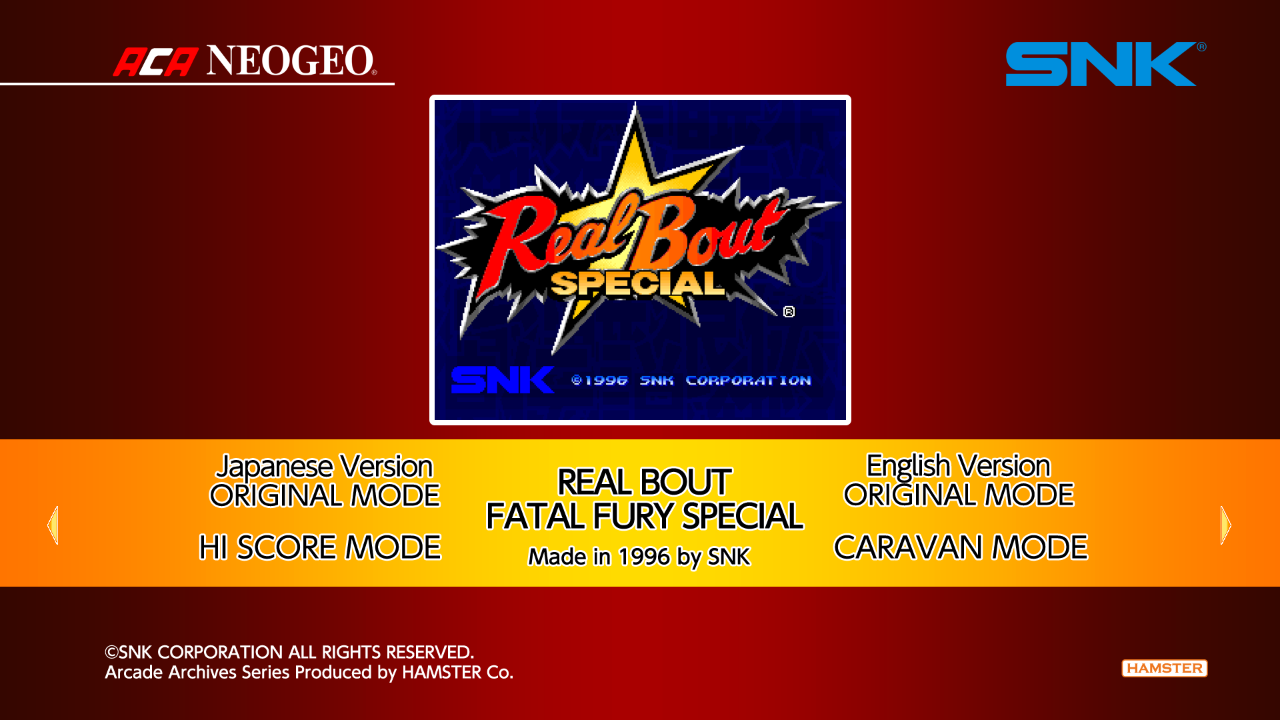 Aca Neogeo Real Bout Fatal Fury Special — sstitle (WOR)