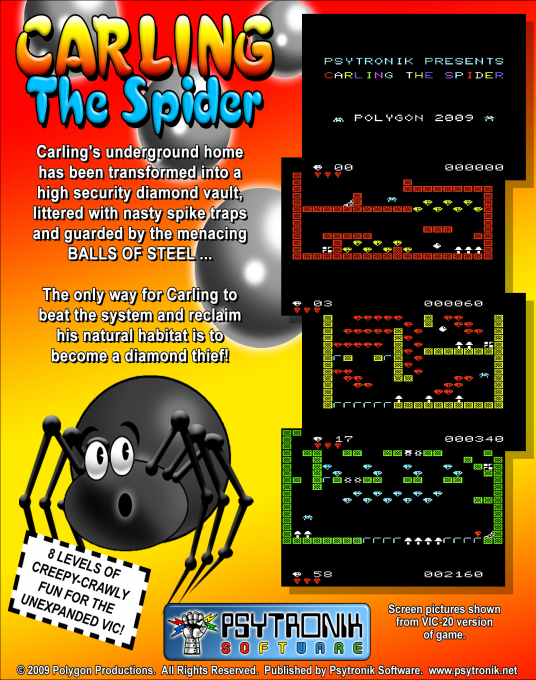 Carling The Spider — box-2D-back (WOR)