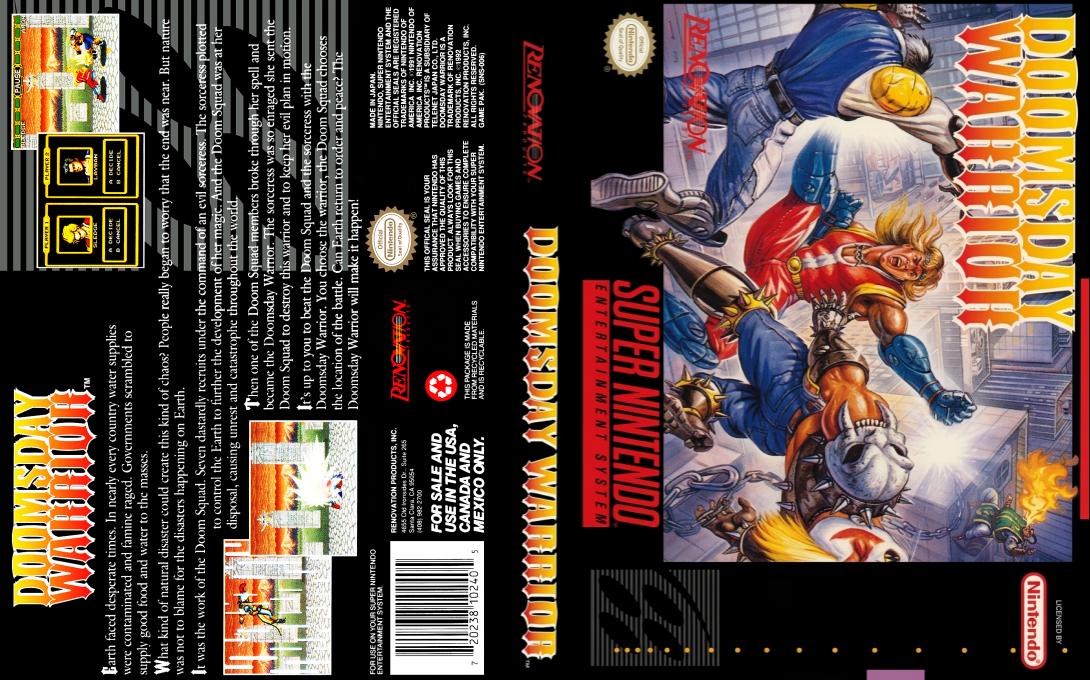 Doomsday Warrior — box-texture (US)