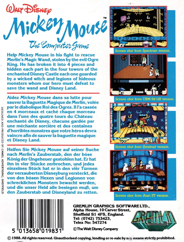 Mickey Mouse - The Computer Game — box-2D-back (EU)