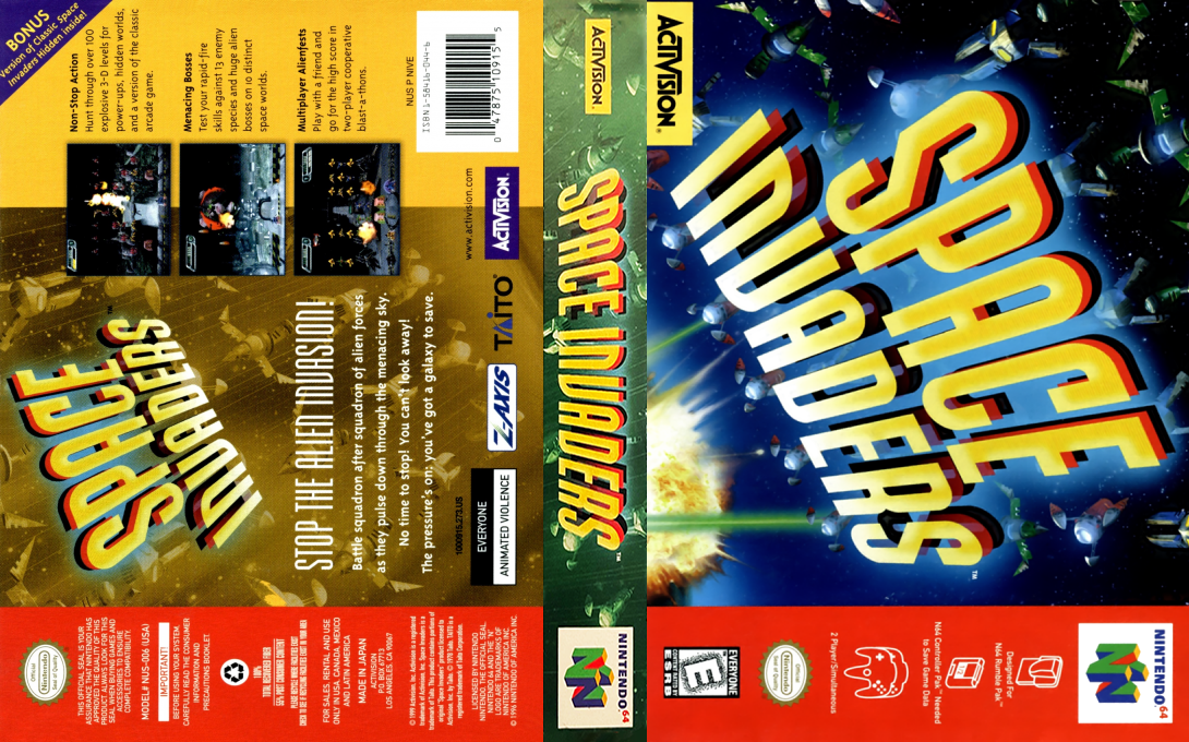 Space Invaders — box-texture (US)