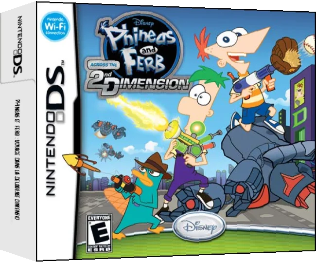Phineas and Ferb - Across the 2nd Dimension — box-3D (US)
