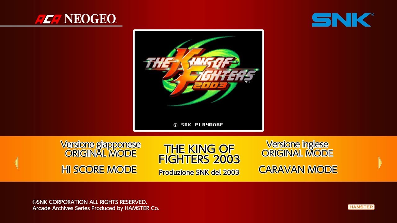 Aca Neogeo The King Of Fighters 2003 — sstitle (WOR)