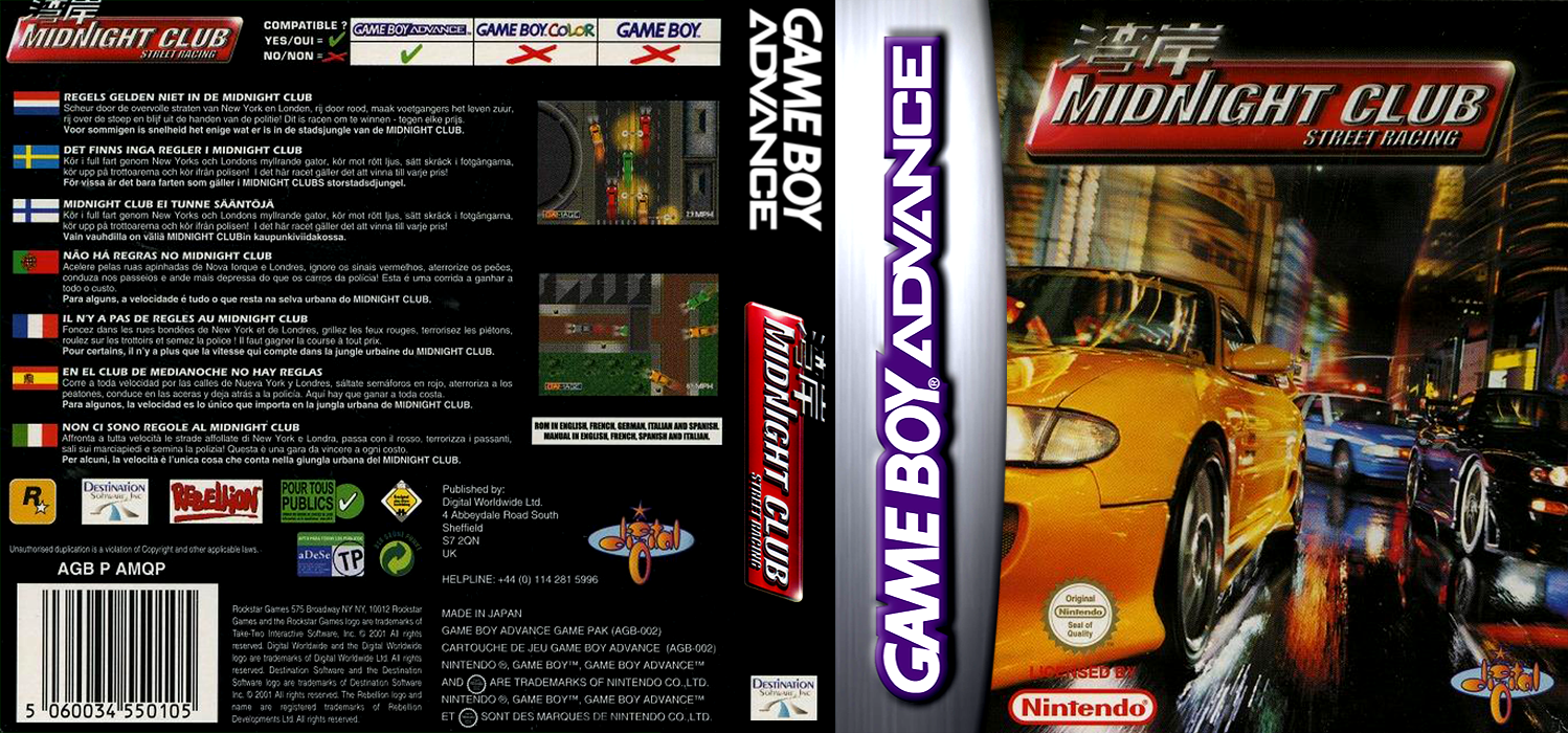 Midnight Club - Street Racing — box-texture (EU)