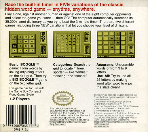 Boggle Plus — box-2D-back (US)