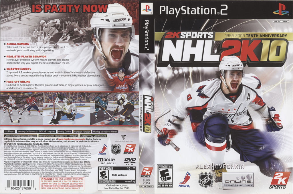 NHL 2K10 — box-texture (US)
