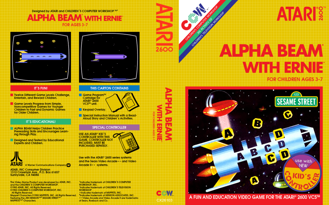 Alpha Beam with Ernie — box-texture (US)