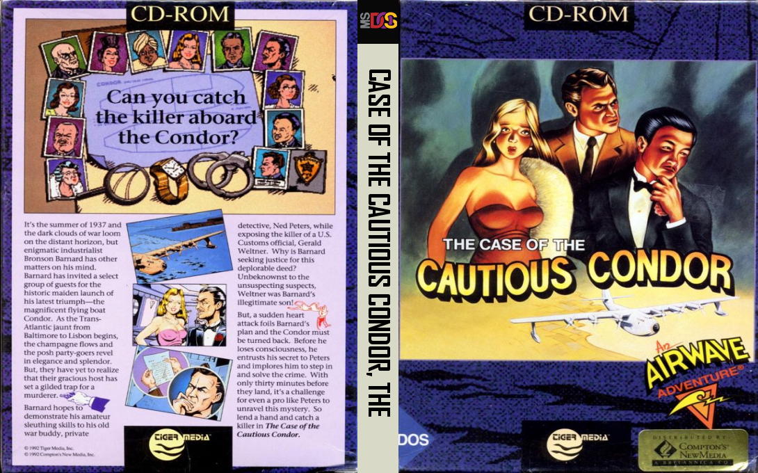 Case Of The Cautious Condor, The — box-texture (US)