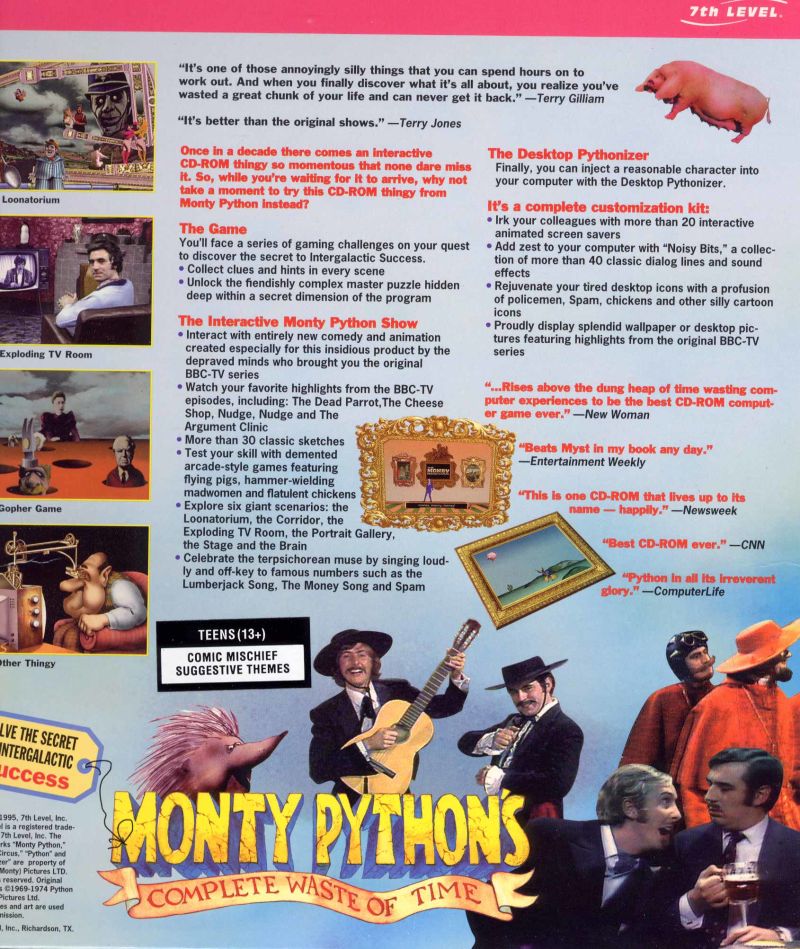 Monty Python's Complete Waste of Time — box-2D-back (US)