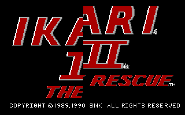 Ikari 3 - The Rescue — sstitle (US)