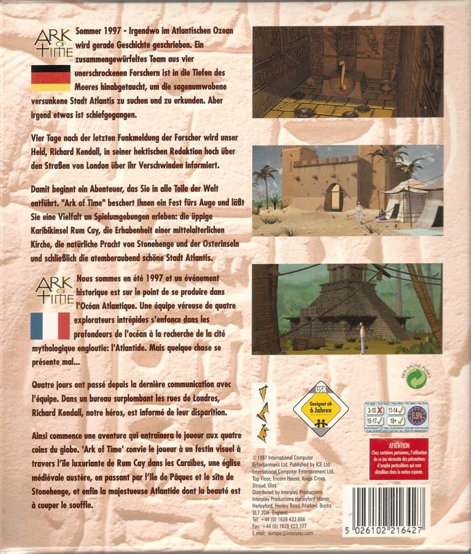Ark Of Time — box-2D-back (EU)