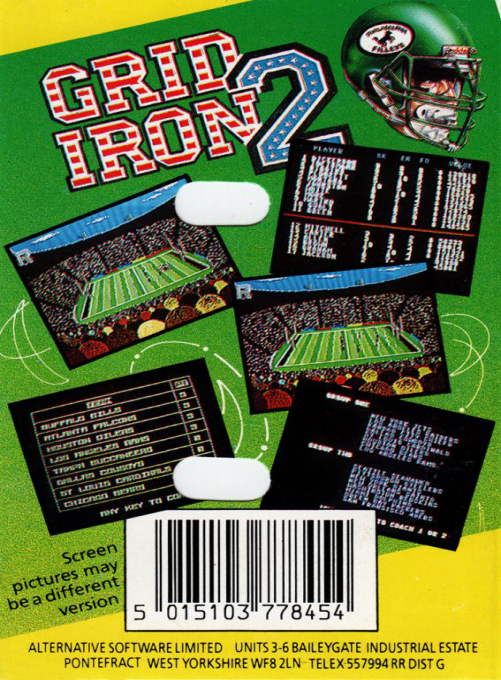 Grid Iron 2 — box-2D-back (EU)