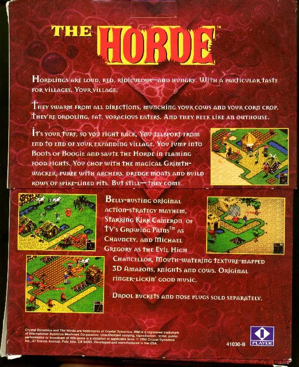 Horde, The — box-2D-back (US)