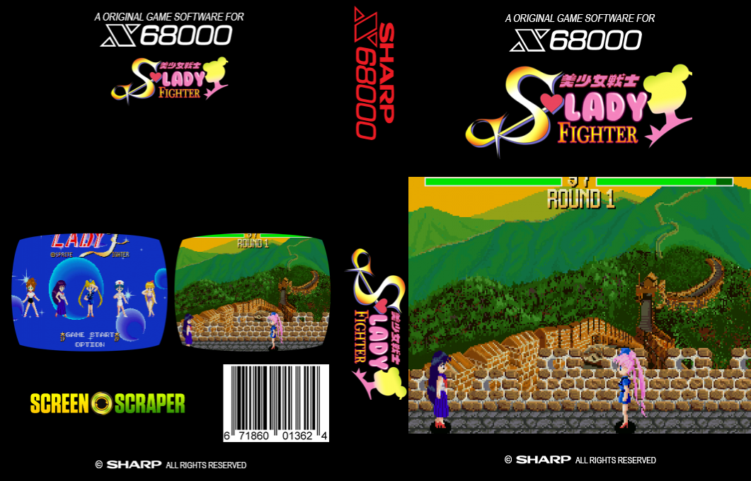 Bishoujo Senshi Lady Fighter — box-texture (SS)