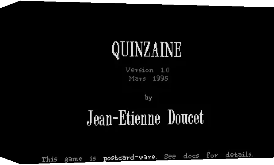 Quinzaine — box-3D (WOR)