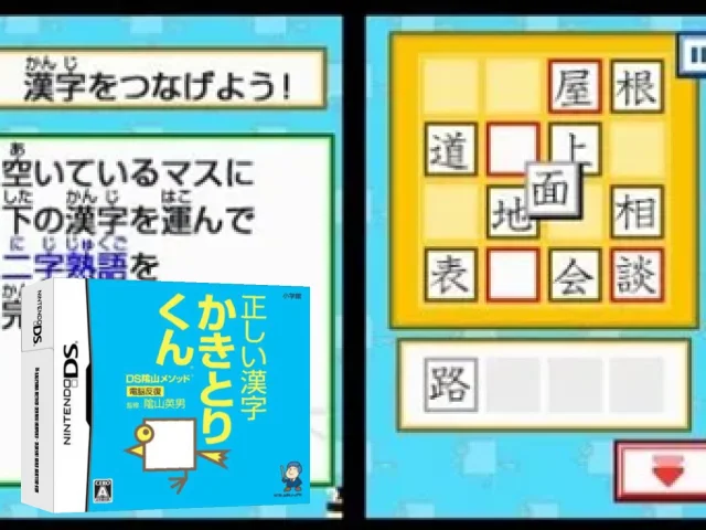 DS Kageyama Method Dennou Hanpuku - Tadashii Kanji Kakitori-kun — mixrbv2 (JP)