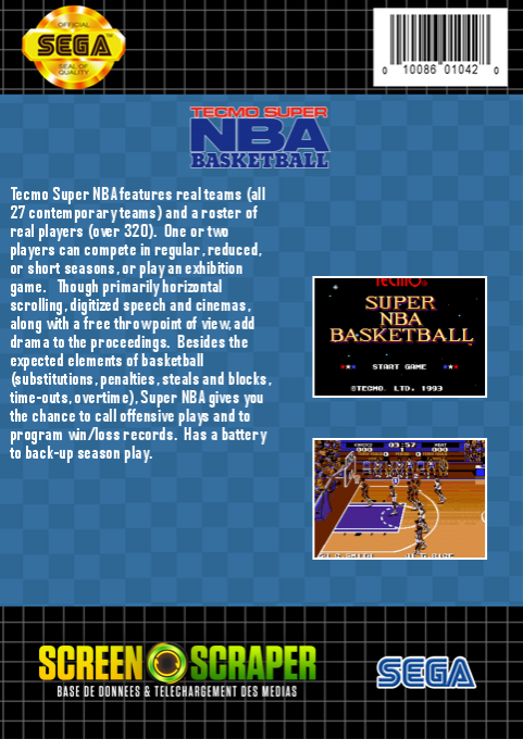 Tecmo Super Nba Basketball — box-2D-back (SS)