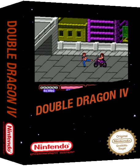 Double Dragon IV — box-3D (SS)