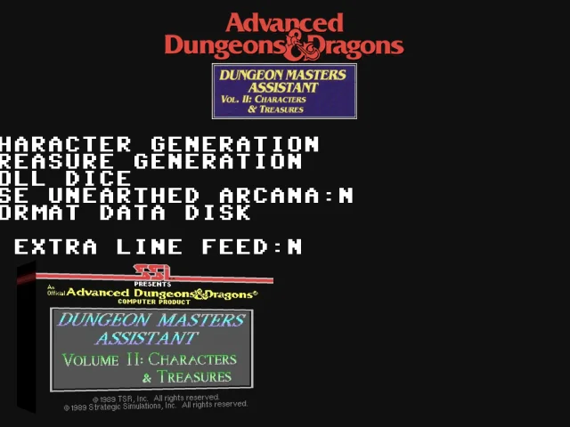 Advanced Dungeons & Dragons - Dungeon Masters Assistant - Volume II - Characters & Treasures — mixrbv2 (WOR)