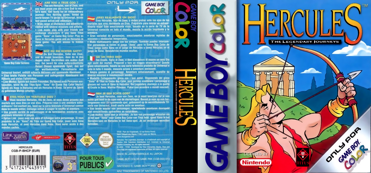 Hercules - The Legendary Journeys — box-texture (EU)