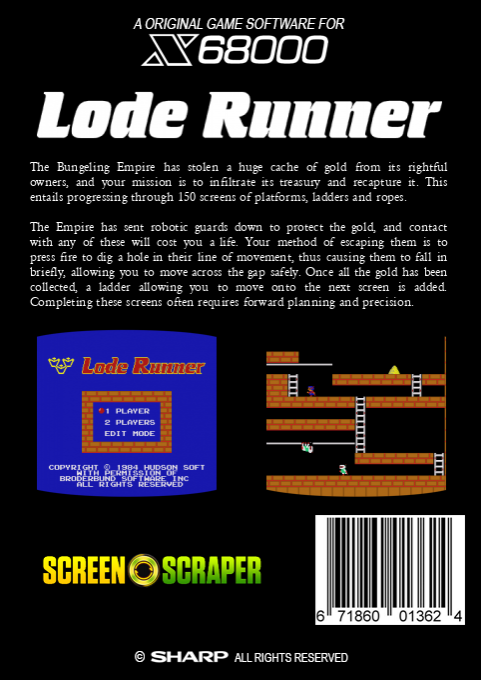 Lode Runner — box-2D-back (SS)
