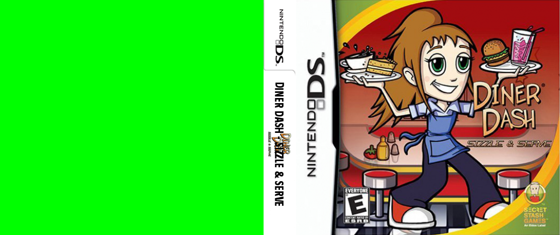 Diner Dash - Sizzle & Serve — box-texture (US)