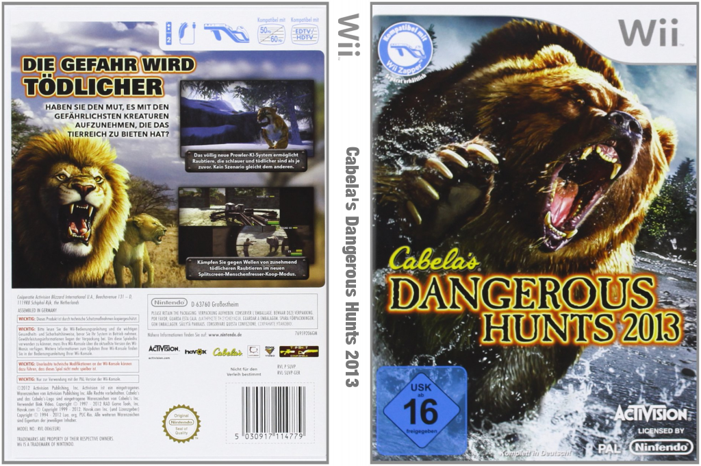 Cabela's Dangerous Hunts 2013 — box-texture (DE)