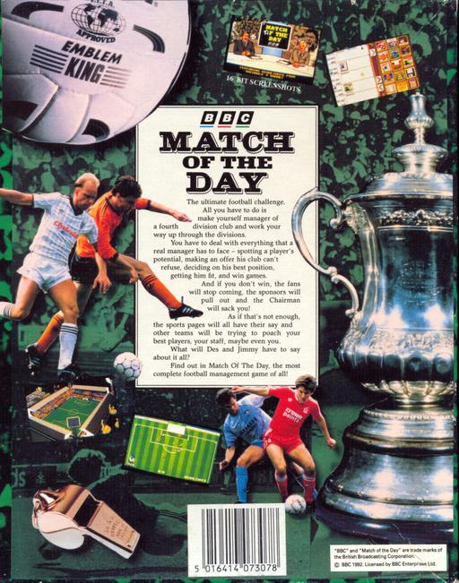 Match of the Day — box-2D-back (WOR)