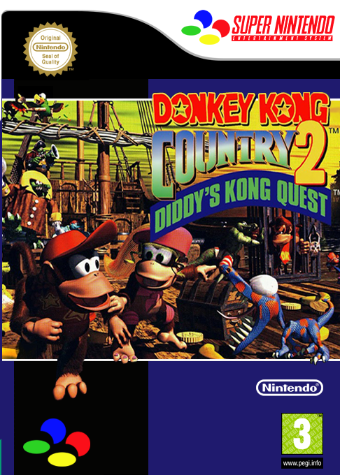 Donkey Kong Country 2 - Diddy's Kong Quest — box-2D (EU)