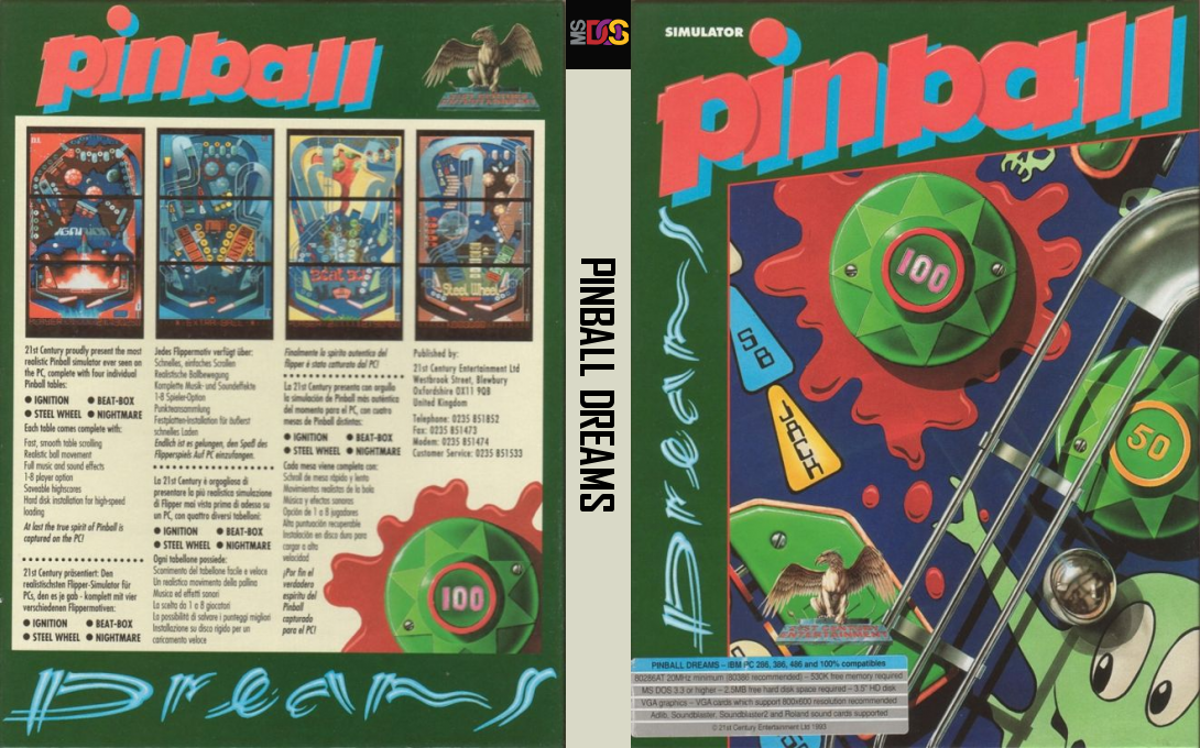 Pinball Dreams — box-texture (EU)