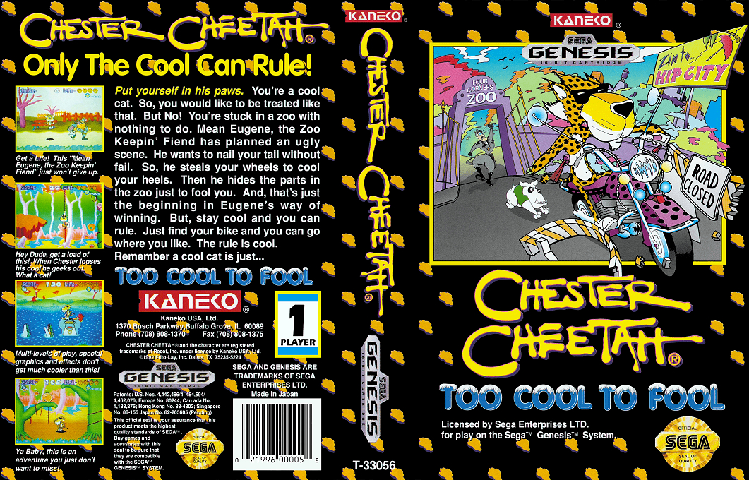 Chester Cheetah - Too Cool To Fool — box-texture (US)